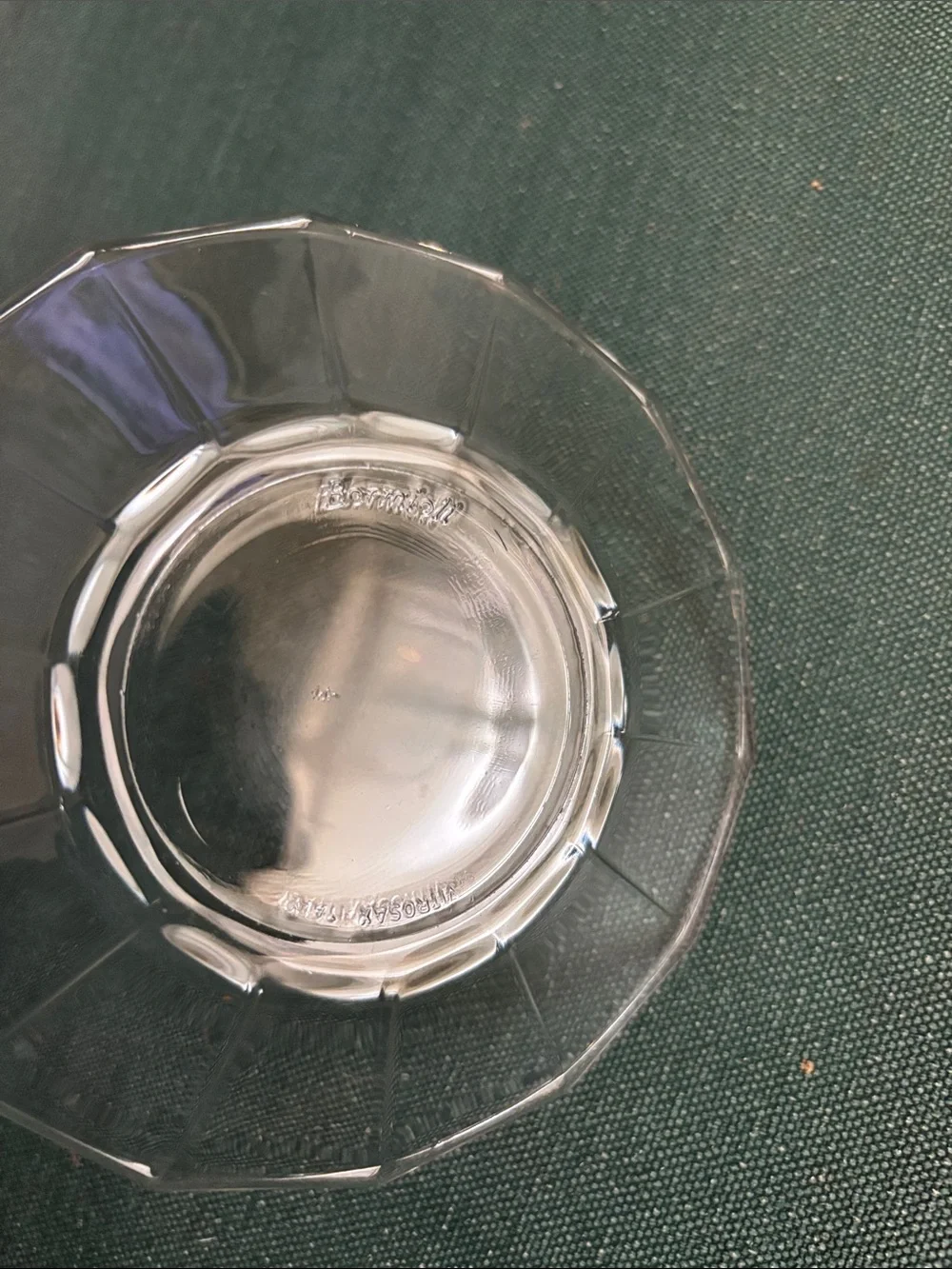 Bormioli Oxford Vitrosax Espresso Cups with Saucers Set of 6 Italy Clear Glass